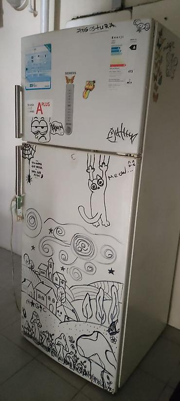 İşlənmiş 2 qapılı Siemens Soyuducu Satılır, rəng - Ağ, Təkərli