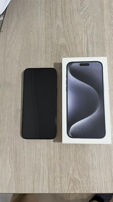 IPhone 15 Pro Max, Б/у, 256 ГБ, Blue Titanium, Кабель, 82 %