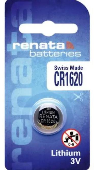 tea pec nova: Renata CR1620 litijumska dugmad-baterija, 3V – Swiss Made - Tip — 1