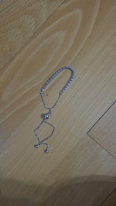 xaç: Gümüş rəngli bilərziklər dəsti - Çarmbellərli zəncir bilərzik — 3