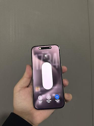 iphone osh: IPhone 15 Pro, Б/у, 256 ГБ, Natural Titanium, Защитное стекло, Чехол, 80 % — 3