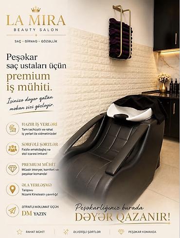 svarka isi: Qadın saç ustası tələb olunur, Yerin icarəsi, Alətlərin təqdim olunması — 3