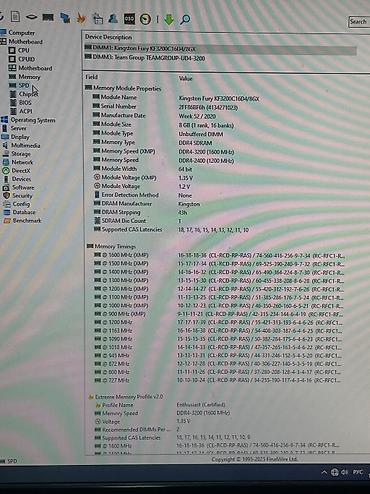 Operativ yaddaş (RAM): Operativ yaddaş (RAM) Kingston, 8 GB, 3200 Mhz, DDR4, PC üçün, İşlənmiş — 3