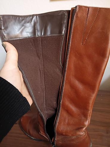 calvin klein salonke: Ženske kožne čizme – broj 37 - Materijal: prirodna koža u toploj — 5