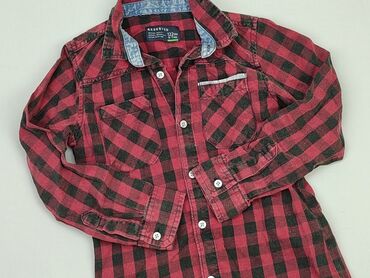 Shirts: Shirt 7 years, condition - Good, pattern - Cell, color - Red