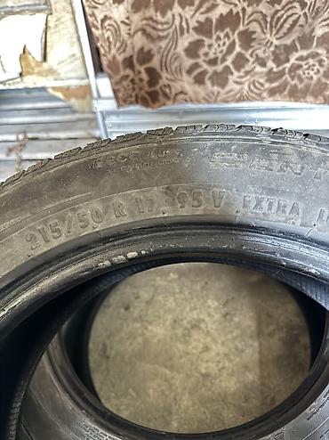 Шины: Летние шины, 2 шт Continental 215/50 R17 2000 сом за штуку, 1 шт — 14