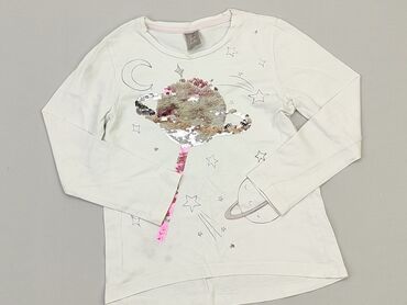 bonprix bluzki białe z koronką: Bluzka, Little kids, 5-6 lat, 110-116 cm, stan - Dobry