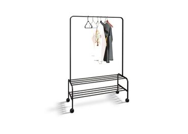 гардероб мебель: Вешалка гардеробная с двумя полками fenix функциональная и практичная