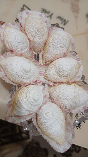 Un məmulatları: Ev şirniyyatları və tortlar - Şəkərbura: klassik naxışlı forma, incə — 4