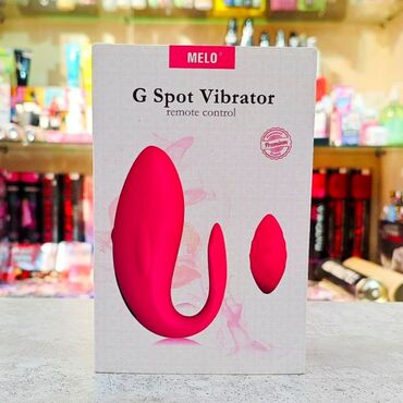 Товары для взрослых: Вибратор MELO G Spot с дистанционным управлением. Компактный и