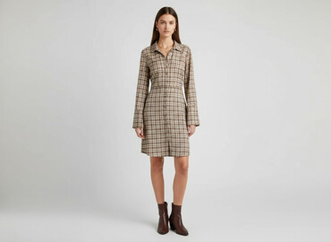 czerwone spódniczka w kratę: H&M Divided, Women`s dress, size XS
