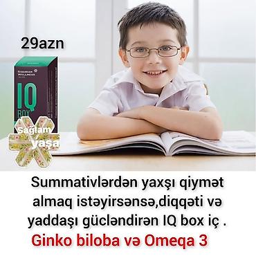 IQ Box – diqqəti və yaddaşı dəstəkləyən kompleks. Tərkibi: Ginko