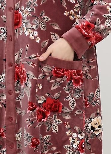 Домашние костюмы: Женские халаты Велюровые халат Тёплые халаты Модные халаты Одежда — 7