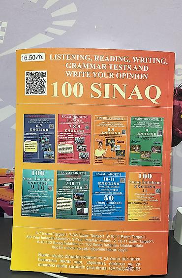 Testlər: Buraxılış İmtahanına Hazırlaşanlar Üçün: İngilis Dili 100 Sınaq — 1