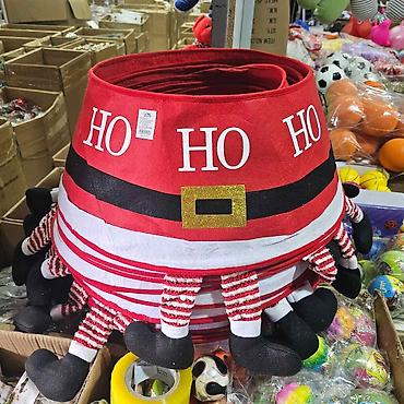 jelka nacrtana: Božićni dekorativni oklop za postolje jelke – “HO HO HO” Deda Mraz — 3