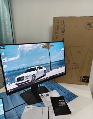 Skanerlər: Msi oyun monitoru 27 ekran (2560×1440) 180Hz. Manitor 90 derece