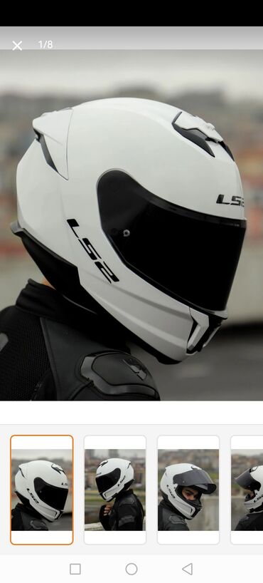 Moto dəbilqələr: LS2 integral motosiklet dəbilqəsi – ağ rəng Xüsusiyyətlər: - — 2