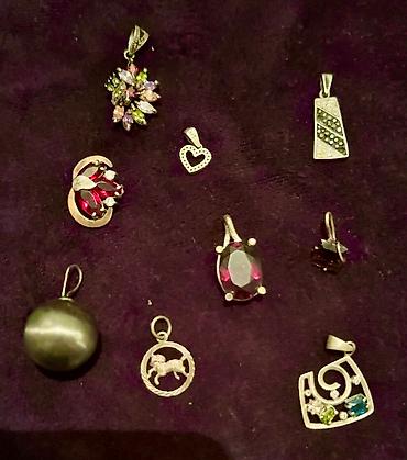 Другие ювелирные изделия: Серебряные цепи, все бусы из натуральных камней, серебряные кулоны и — 4