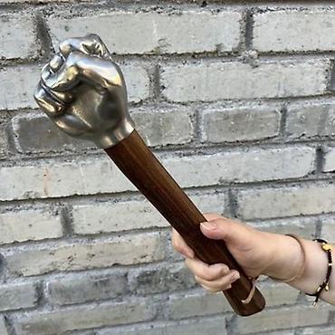 Статуэтки: Dəmir yumruq QTC032-350 Dekorativ Fist (Dəmir Yumruq) Taxta Saplı — 2