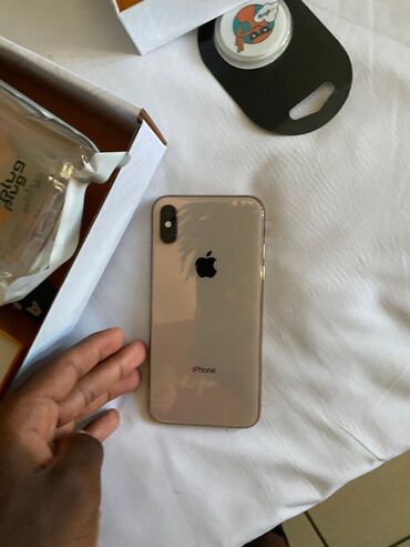 23 самсунг: IPhone Xs, Колдонулган, 64 ГБ, Алтын, Коргоочу айнек, 87 %