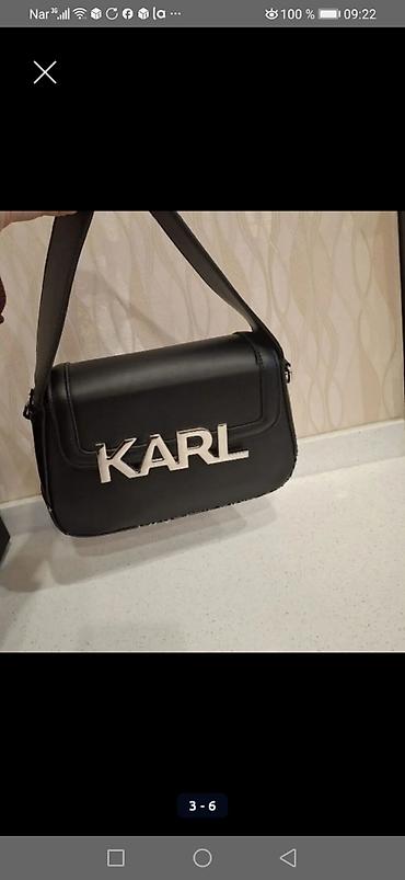 hermes deri çanta: Çiyin çantası, Karl Lagerfeld, İşlənmiş — 6