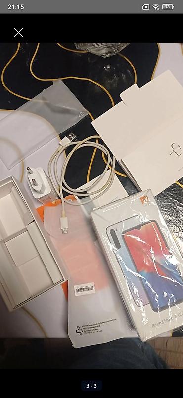 redmi original adapter: Redmi Note 8, 64 GB, rəng - Mavi, Barmaq izi — 3