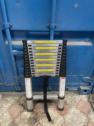 Телескопические стремянки: Телескопическая стремянка, Высота: До 2 м, Новый, Материал: Алюминий — 14