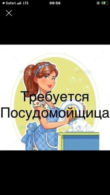 кафе официант: Талап кылынат Идиш жуучу, Төлөм Күнүмдүк