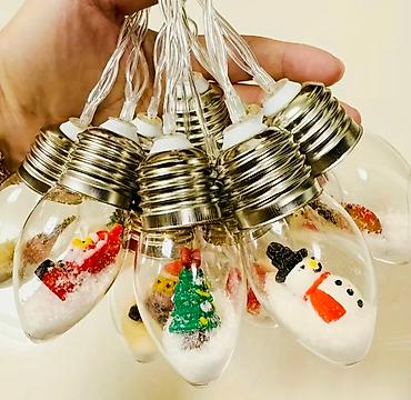 led свет: Продаю гирлянда с мини-снежными лампочками. Каждая лампочка — это — 2