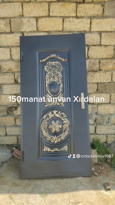 Giriş qapıları: Yeni Giriş qapısı 90x205 sm Zamok və çərçivə ilə, Zəmanətli, Ödənişli quraşdırma, Ödənişli çatdırılma, Rayonlara çatdırılma — 6