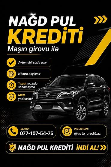 Avtomobil Lombardi. Avto Kredit Xidməti Hər növ və istənilən qiymətə