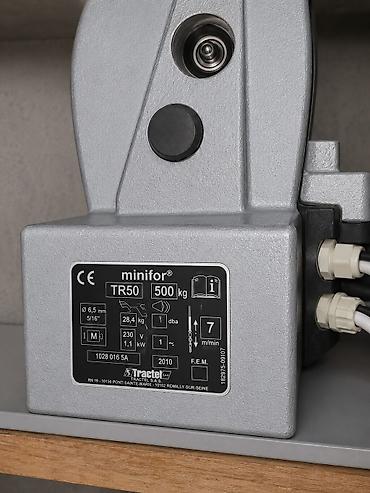 3 tonluq cen: Tractel Minifor TR50 elektrikli qaldırıcı (hoist), az istifadə olunub — 2