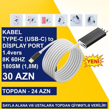 Digər kompüter aksesuarları: Type-c kabellər sayla alana və ustalara topdan qi̇ymətlə veri̇li̇r! — 3