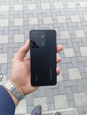 Xiaomi: Xiaomi Redmi 13C, 256 GB, rəng - Boz, 
 Düyməli, Barmaq izi, İki sim kartlı