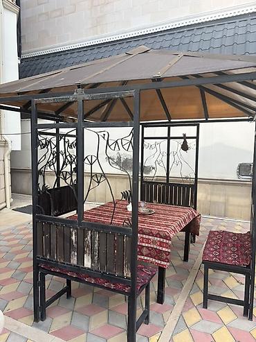bar otracagi: Metall karkaslı bağ besedkası (üstü örtülü oturma dəsti) - Material — 4