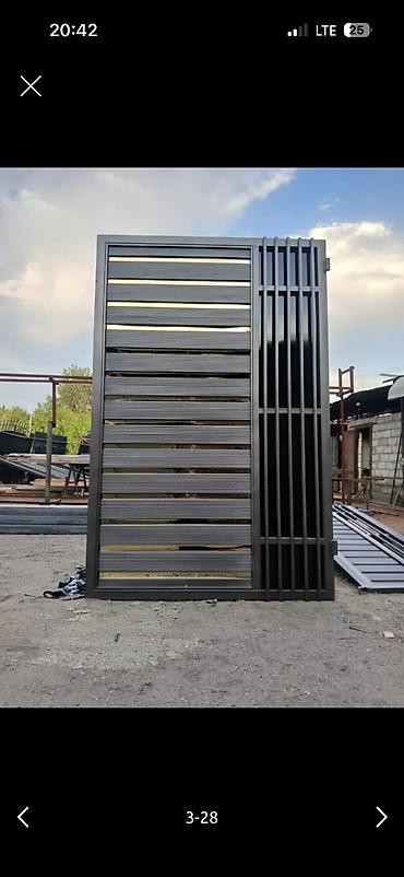 Распашные ворота: Ворота Бишкек. Жаңы фасондогу вароталар, дарбазалардын баардык түрүн — 18