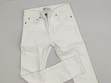 zara spodnice biala: Zara, Jeansy damskie, rozmiar S — 1