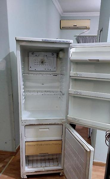 dispenser satilir: İşlənmiş 2 qapılı Atlant Soyuducu Satılır, rəng - Boz, Dispenserli — 3