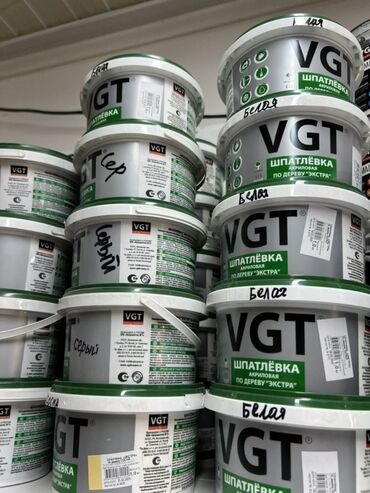 шпатель для натяжных потолков: Акриловая шпатлевка VGT для дерева "Экстра" в ведре. Подходит для