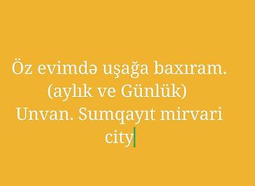 evde daye isyeri: 🌸 Öz evimdə uşağa baxıram 🌸 👶 Aylıq və günlük uşaq baxıcılığı — 1