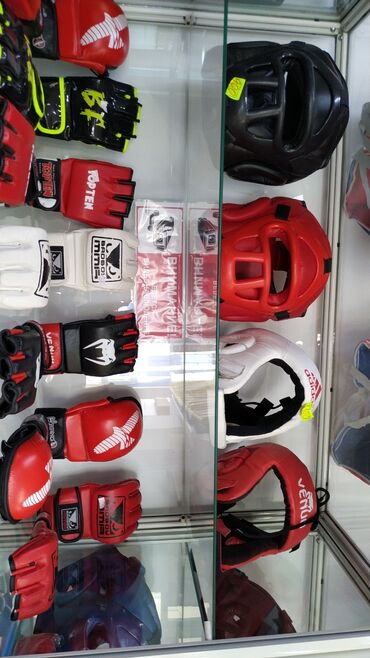 фитнес перчатки: Тренировочный шлем Шлем боксерский Шлем для кудо От 900 сом