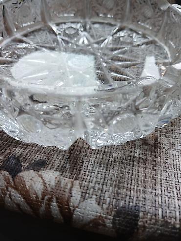Kəsimli şüşə külqabı - Material: qalın, ağır kəsimli şüşə/kristal