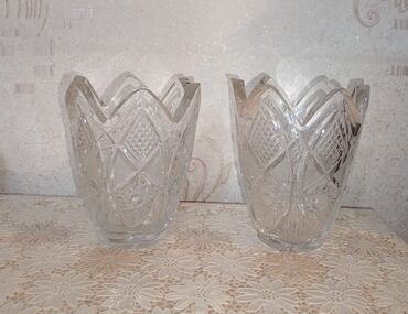 Süni güllər: Vaza dəsti, Xrustal