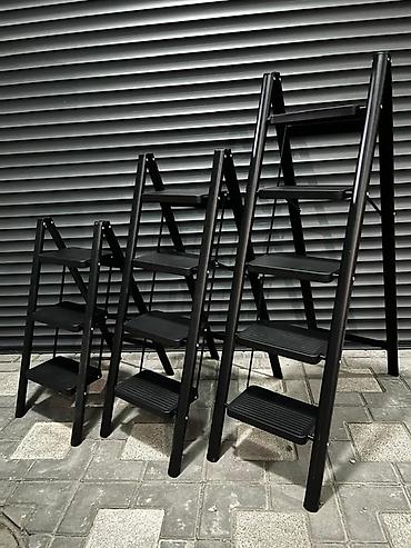 Складные стремянки из металла, серия Black - Несколько размеров: 2