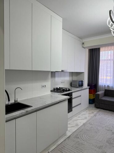 ак ордо жер уй: 1 комната, 46 м², Элитка, 7 этаж, Дизайнерский ремонт