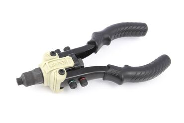 Заклепочные инструменты: Заклёпочник универсальный 3в1 двуручный для вытяжных и резьбовых — 3