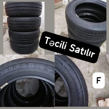 disklər r14: *‼️ Təcili Satılır ‼ Təkər Ölçü 195.60.16 Continental firmasi 4