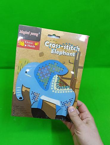 blue elephant: Вышивка слон для детского творчества🧶 Комплектация товара: шаблон — 6