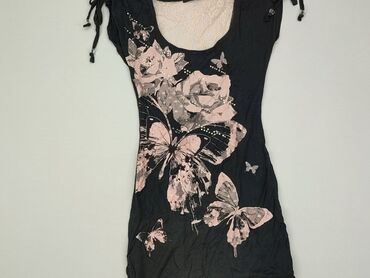 sukienki czarna na ramiączka: Sukienka, XS, stan - Dobry