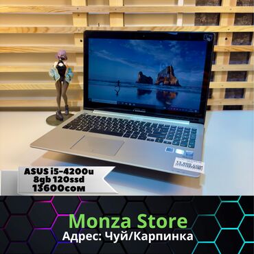 повербанк для ноутбука: Ноутбук, Asus, 8 ГБ ОЗУ, Б/у, память SSD